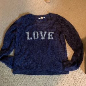 Lauren Conrad LOVE Blue sweater